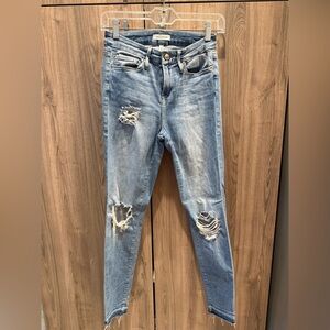 Good American - Good Legs - Distressed - Raw Hem Skinny Jean